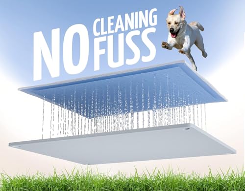 Dog Pee Pad Holder Tray Fits for 30” x 23” Pee Pads (30 x 23 Inches / Sky Grey)