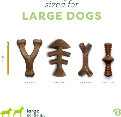 Large 4 Pack Dog Toys for Aggressive Chewers (Large / 4 Pack)