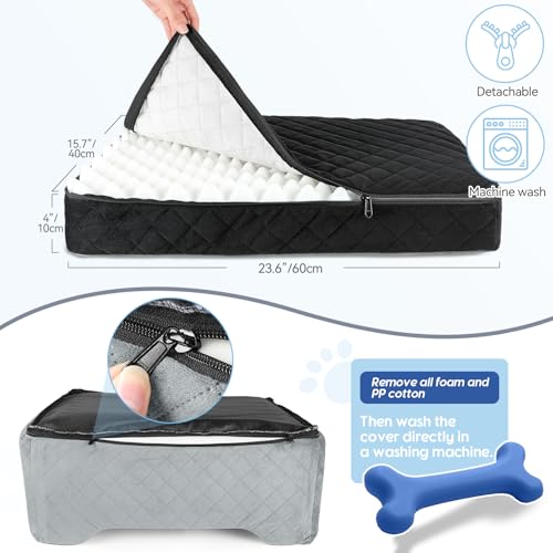 Dog Car Seat for Medium (Black/Grey)