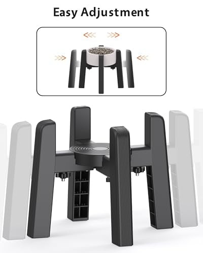 Dog Bowl Stand with Adjustable Width [Stand Only] (H: 6.3''; W: 6.1-10.4'')