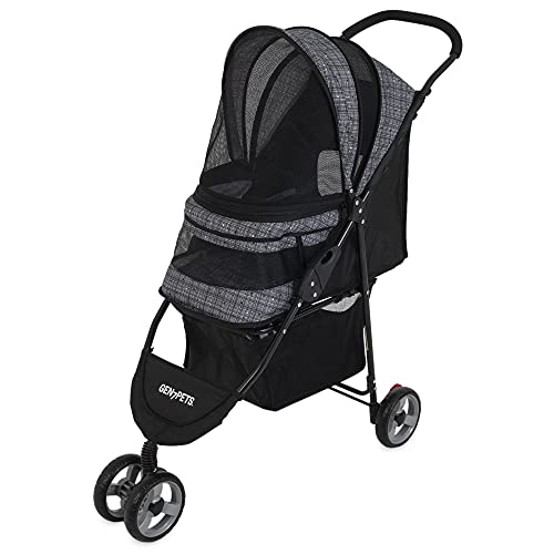 Gen7 Pet Starry Night Gray Regal Plus Pet Stroller (Light Gray)