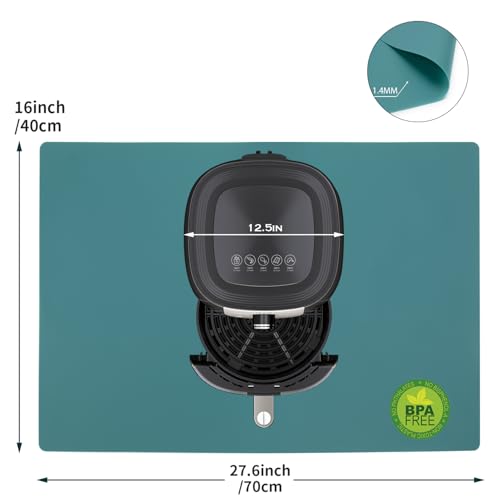 Extra Large Silicone Countertop Mat (05-dark Green / 27.6"L x 16"W)