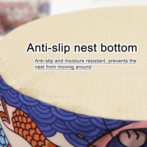 Ramen Noodle Cat Bed (15.7"L x 15.7"W x 7.9"Th / orange)
