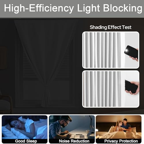 Adhesive Curtains for Window (59"W x 84"L (Pack of 1) / White)