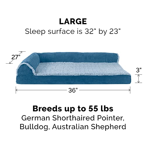 Orthopedic Dog Bed for Large (Large / Marine Blue)