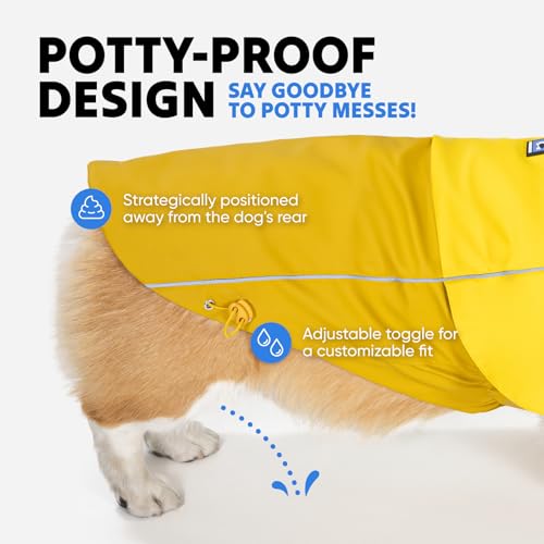 Dog Raincoat Adjustable Waterproof (X-Large)