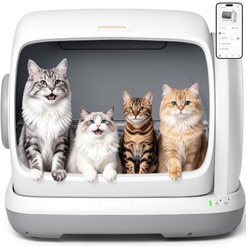 Large Space Automatic Litter Box for Multiple Cats