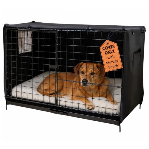 Dog Crate Cover 36 inch (Black / 36.0"L x 23.0"W x 25.0"H)