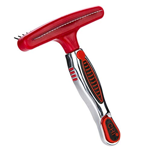 for Dogs Double (Red - Double Sided Shedding Rake And Blade / 1 Count (Pack of 3))