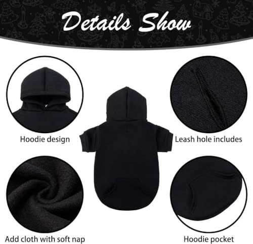 Basic Dog Hoodie (Black / X-Large/XX-Large)