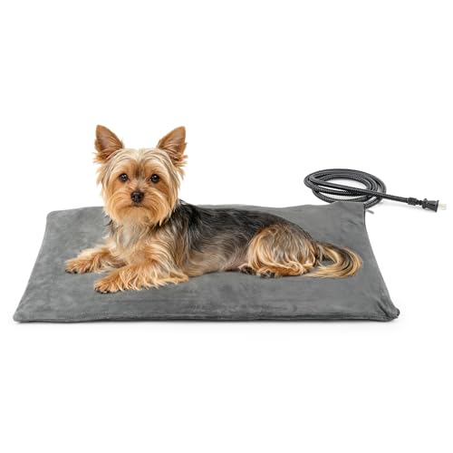 Dog Heating Pad (Gray / 27.5"L x 15.7"W x 0.4"Th)