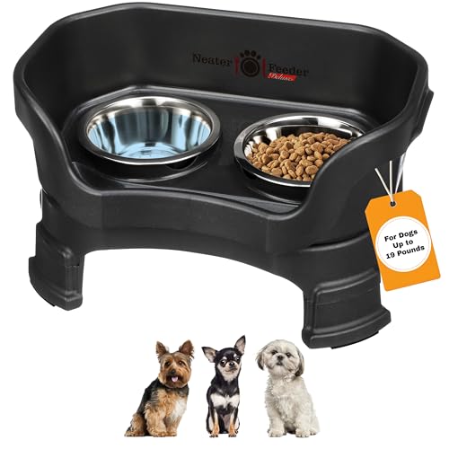 Neater Feeder Deluxe Mess (Small + Standard Bowl / Midnight Black)