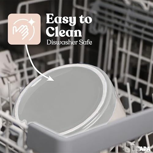 Ceramic Dog Bowls (Gray)