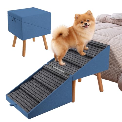 Dog Ramp for Bed & Couch (21.06" H-Blue)