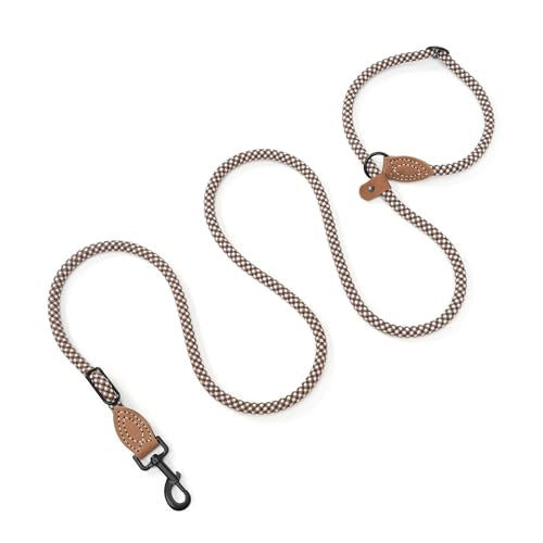 Hands Free Dog Leash (Brown Check / 7FT Hands Free)