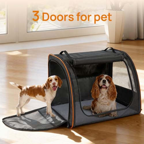 Dog Car Seat Enclosed Carrier for Pets Travel Safety Dog Crate Soft