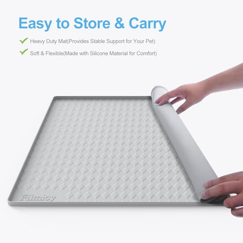 Pee Pad Holder for Dogs (34" x 28" / Light Grey)