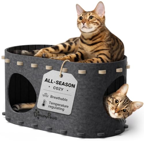 Cat House for Indoor Cats (Sesame Gray / Single)