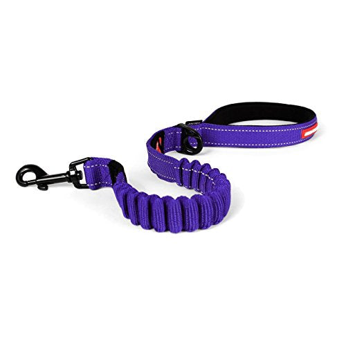 Zero Shock Bungee Dog Leash (Purple / 25-Inch)