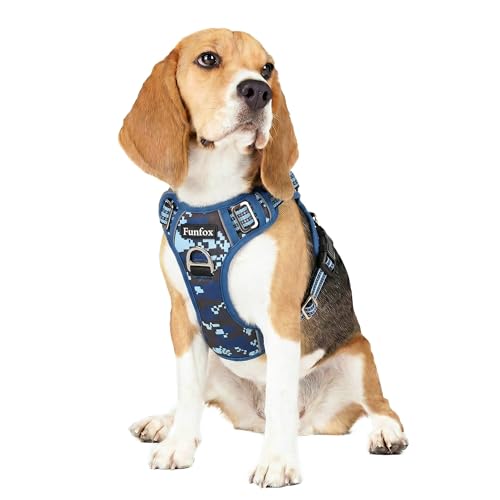 Dog Harness No Pull (Mosaic Blue / Medium)