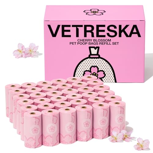 Cherry Blossom Scented Dog Poop Bags (Cherry Blossom / 1 Count (Pack of 540))
