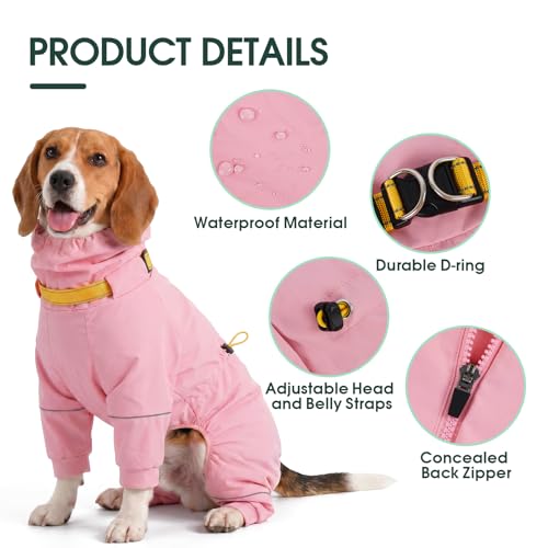 Kouser Waterproof Full (Pink / X-Small(Back Length:9.84"))