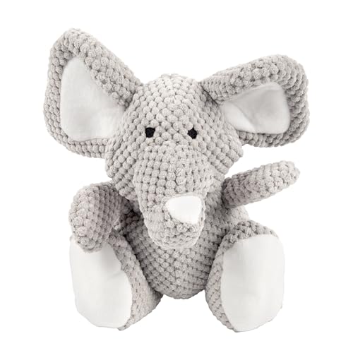Checkers Elephant Tough Plush Toy with Chew Guard Technology (Checkers - Elephant (Gray) / Large)
