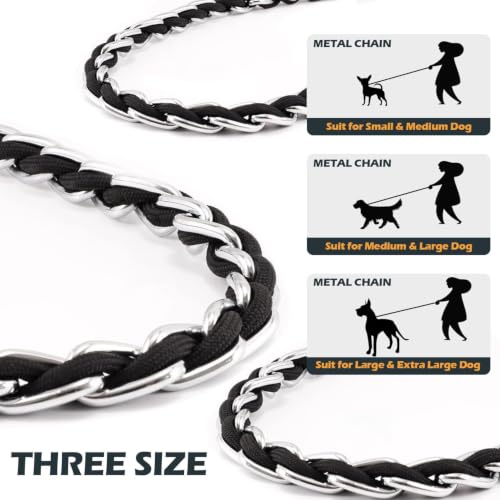 Chain Dog Leash (Black / 7.25FT(5-30lb))
