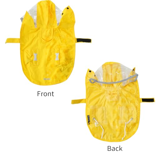 Waterproof Dog Raincoat (Yellow(Water-Activated Color Change) / X-Large)