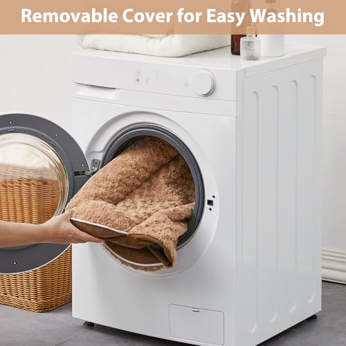 Orthopedic Washable XXL Dog Bed for Senior Dog Cozy Sleep (54.0"l X 36.0"w X 7.0"th / Light Brown)