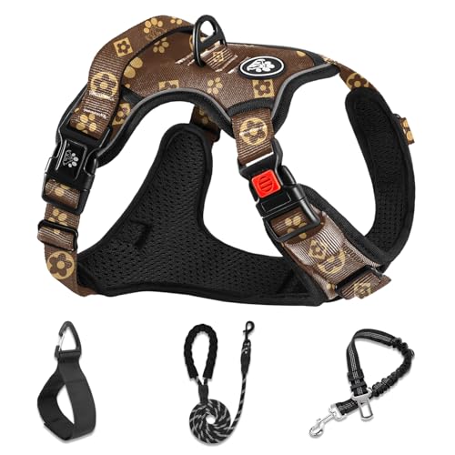 Dog Harness for Medium Sized Dog (Dark Brown / Medium)