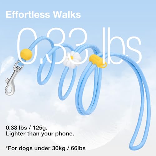 Crossbody Hands Free Dog Leash (Daisy Blue)