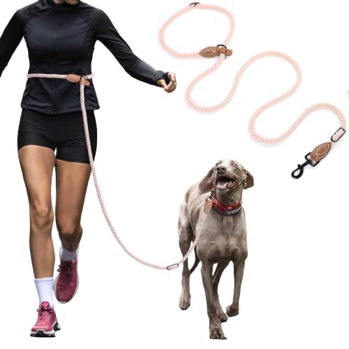 Hands Free Dog Leash (Light Brown / 7FT Hands Free)