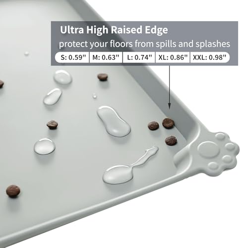 Silicone Pet Feeding Mat (Mist / 18.5" x 11.5")