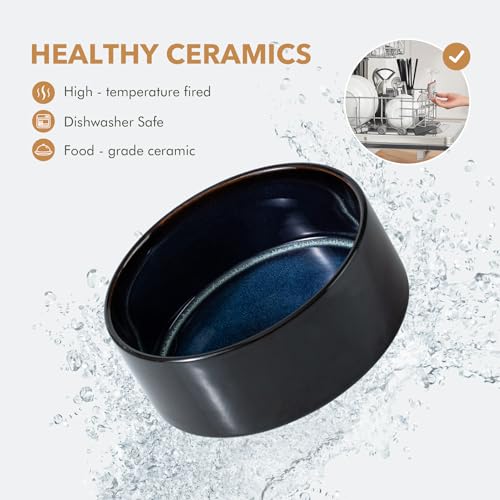 Elevated Dog Bowls (Double Bowls with Stand- Starry Sky / 3.4CUPS)