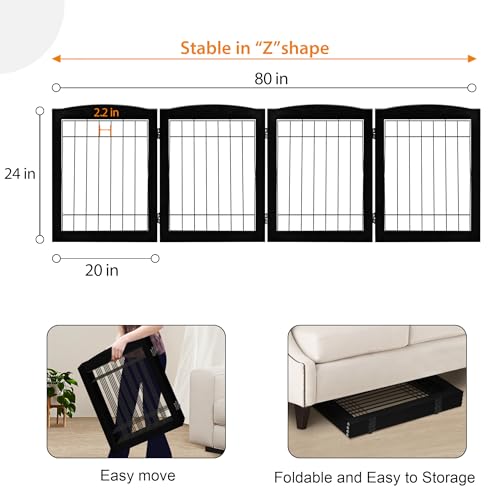 4 Panel Extra (24"Height-4 Panel / Black)