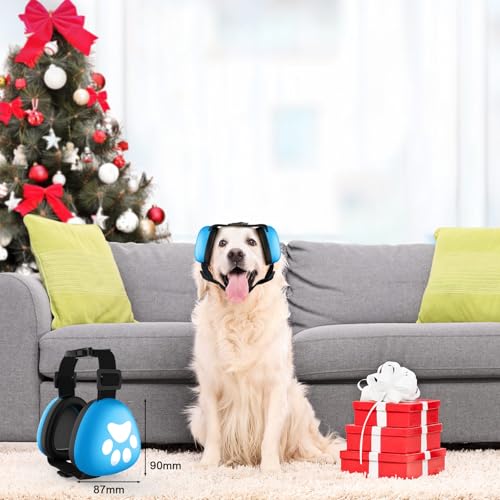 Dog Ear Muffs Noise Protection (M-blue)
