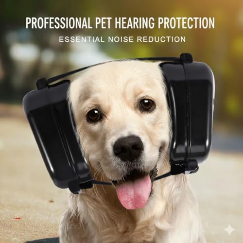 Dog Headphones for Noise Protection (Black)