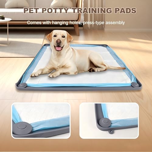 Silicone Pee Pad Holder for Dogs (23"D x 23"W x 1"H)