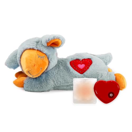 Heartbeat Puppy with Warm Bag for Dogs (Grey Sheep(Heartbeat + Warm Bag))