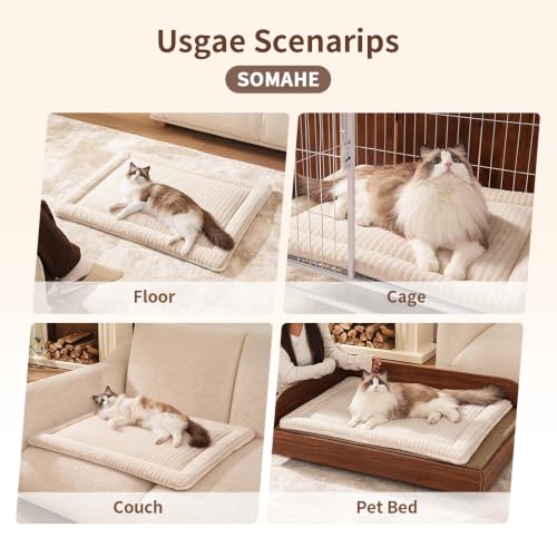 Self Warming Cat Bed Mat (Milk / M(23.6×15.7x 1.5inch))