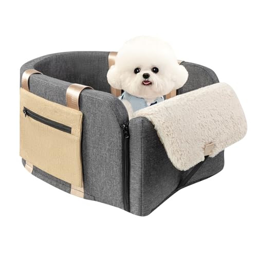 Center Console Dog Car Seat for Dogs to 18lbs