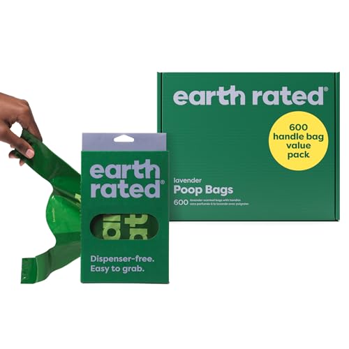 Dog Poop Bags for Dogs (600 Handle Bags (Box) / Lavender)