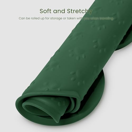 Dog Food Mat Anti (25.6" x 13" / Hunter Green)
