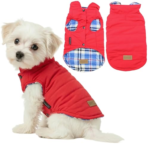 Dog Reversible Jacket (S / Plaid Reversible Jacket)