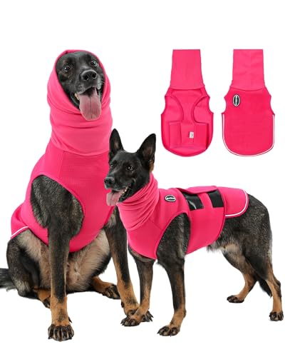 Dog Anxiety Vest with Hood (XXX-Large / Rose)
