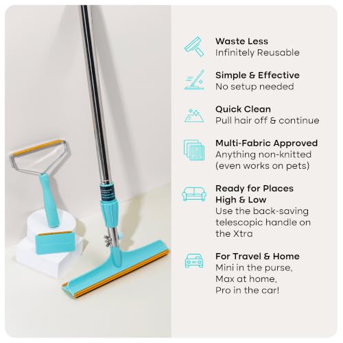 Set Pro & Mini Pet Hair Removal Tools & Xtra Carpet Rake (Pro + Mini + Xtra)
