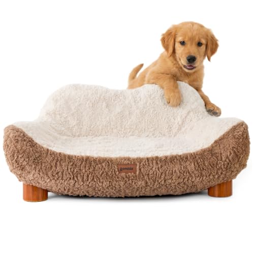 45D Orthopedic Memory Foam Dog Bed Sofa (Light Brown)
