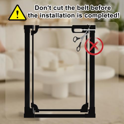 40" Extra Tall Clear Acrylic Dog Gate 29.52 (Black / 29.52-47.24"W x 40"H)