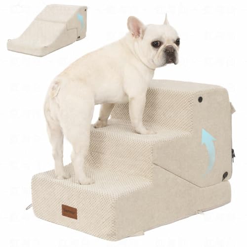 3 Step Dog Stair and Ramp for Small Dogs and Cats